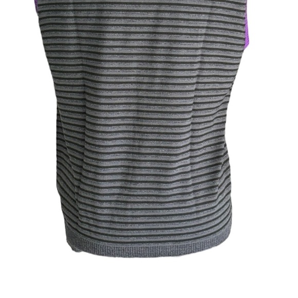 ETRO Milano Gray & Purple Striped Argyle Sleeveless V-Neck Wool Knit Vest - L - Picture 7 of 11